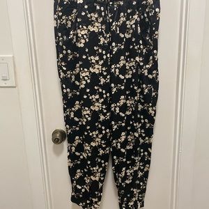 ZARA Floral Viscose Jogger/pants